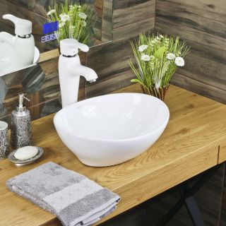 Накладная раковина Melana 7138-805 41см белый